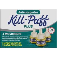 Insecticida líquido KILL PAFF, recambio 3 uds