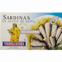 Sardinilla en aceite de oliva VIGILANTE, lata 120 g