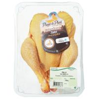 Pollo entero PAZO DE PÍAS, bandeja aprox. 1 kg