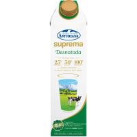 Leche desnatada suprema ASTURIANA, brik 1 litro