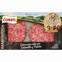 Hamburguesa de cerdo selecta COREN, bandeja 250 g