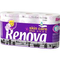 Papel higiénico skincare RENOVA, paquete 6 rollos