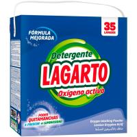 Detergente en polvo oxígeno activo LAGARTO, maleta 35 dosis