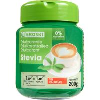 Edulcorante stevia EROSKI, frasco 200 g