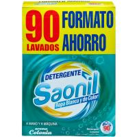 Detergente en polvo SAONIL, maleta 90 dosis