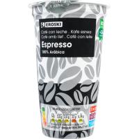 Café espresso EROSKI, vaso 250 ml