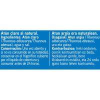 Atún claro al natural EROSKI, pack 6x56 g