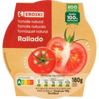 Tomate rallado EROSKI, tarrina 180 g