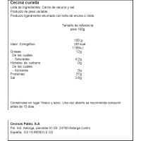 Cecina pulida CECINAS PABLO, al corte, compra mínima 100 g