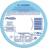 Queso fundido light EL CASERÍO, 16 porciones, caja 250 g