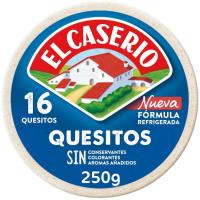 Queso fundido EL CASERÍO, 16 porciones, caja 250 g