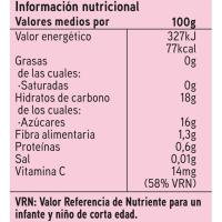 Bolsitas 100% fresa-plátano sin azúcar EROSKI, pack 4x100 g