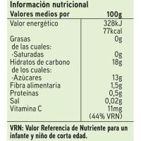 Bolsita 100% manzana-plátano EROSKI, pack 4x100 g