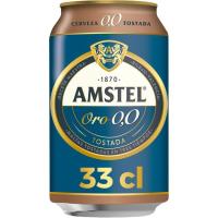 Cerveza 0,0 AMSTEL Oro, lata 33 cl