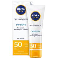 Protección facial sensitive SPF50 NIVEA, tubo 50 ml