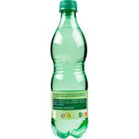 Agua mineral natural con gas EROSKI, botella 50 cl