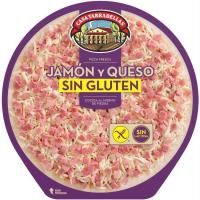 Pizza de jamón-queso sin gluten-sin lactosa TARRADELLAS, 420 g