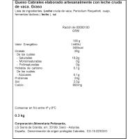 Queso de Cabrales D.O.P. MAESTRO QUESERO, cuña 300 g