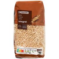 Arroz integral EROSKI, paquete 1 kg