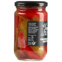 Pimiento de piquillo rojo-verde JOYAS DEL VALLE, frasco 225 g