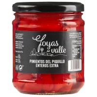 Pimiento de piquillo extra JOYAS DEL VALLE, frasco 350 g