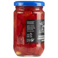 Pimiento piquillo 1ª tiras con ajo JOYAS DEL VALLE, frasco 220 g