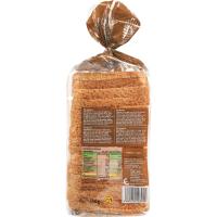 Pan de molde integral con corteza EROSKI, paquete 460 g