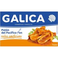 Trozos de calamares en salsa americana GALICA, lata 120 g