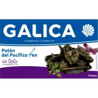 Trozos de calamares en su tinta GALICA, lata 120 g