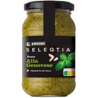 Pesto genovese EROSKI SELEQTIA, frasco 190 g