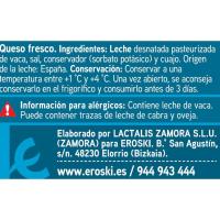 Queso fresco 0% EROSKI, pack 4x62,5 g