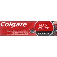 Dentífrico carbón COLGATE MAX WHITE, tubo 75 ml