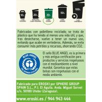 Bolsa de basura 100% reciclado 30 l. eco EROSKI, paquete 20 uds.