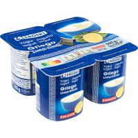 Yogur griego de lima-limón EROSKI, pack 4x125 g