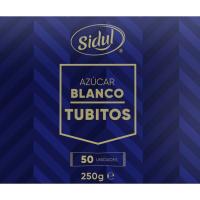 Azúcar blanco en tubitos SIDUL, pack 50x5 g