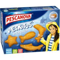 Peskitos de merluza empanada PESCANOVA, caja 400 g