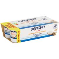 Yogur natural azucarado DANONE, pack 8x120 g