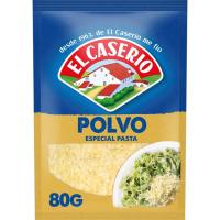 Queso rallado en polvo EL CASERIO, bolsa 80 g