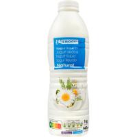 Yogur líquido natural EROSKI, botella 1 litro