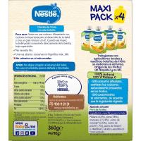 Bolsita 4 frutas NESTLÉ, pack 4x90 g