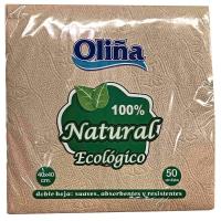 Servilleta natural 40x40 OLIÑA, paquete 50 uds