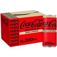 Refresco de cola COCA COLA Zero Zero, pack 6x20 cl