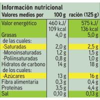 Bífidus con avena-nuez EROSKI, pack 4x125 g