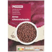 Cereales de arroz inflado chocolate EROSKI, caja 500 g