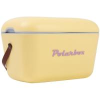 Nevera rígida portátil retro vintage amarilla de 20 L, 29x45x30 cm POLARBOX, 1 ud