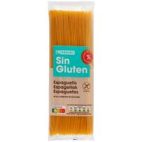 Spaguettis sin gluten EROSKI, paquete 500 g