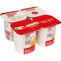 Yogur sabor limón EROSKI BASIC, pack 4x125 g