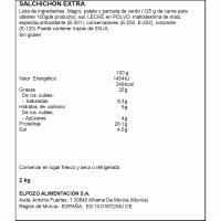 Salchichón nobleza ELPOZO, al corte, compra mínima 100 g