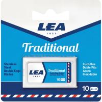 Cuchilla doble filo tradicional LEA, recambio 10 uds