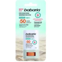 Stick solar facial zonas sensibles SPF50 BABARIA, stick 20 g